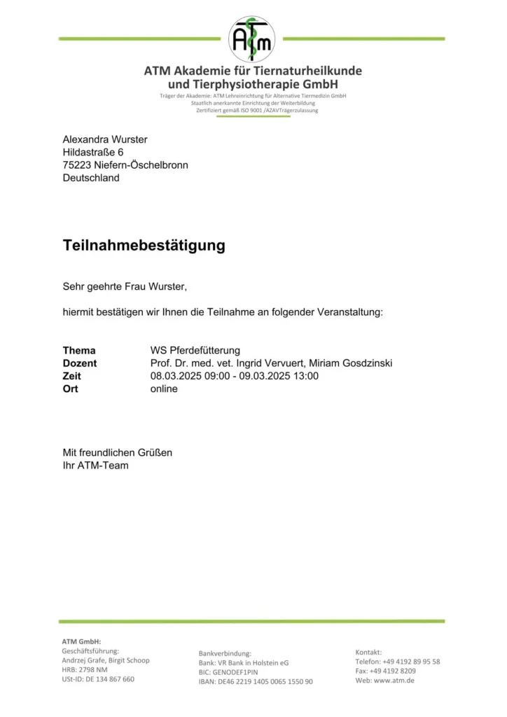 Aus- und Weiterbildungen